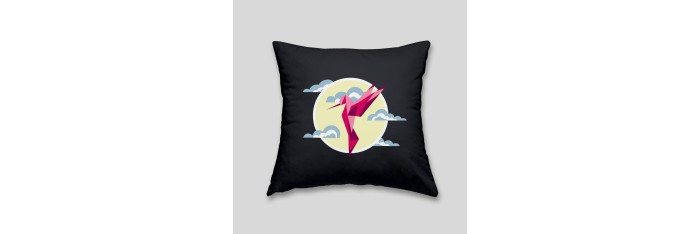 Coussin colibri