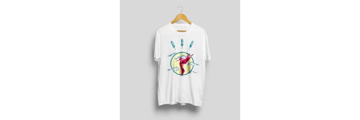 T-shirt imprimé colibri